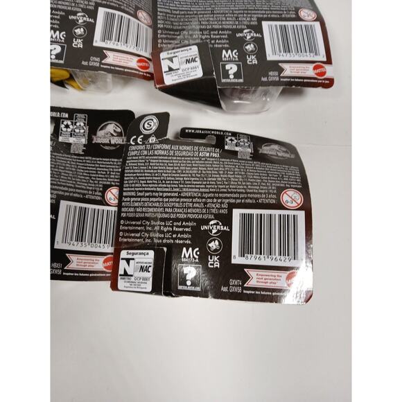 Jurassic World Snap Squad Attitudes Wave 2 Set Baryonyx Triceratops Velociraptor - Picture 3 of 3